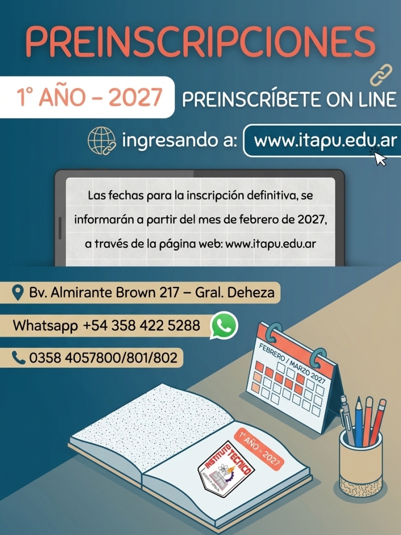 Preinscripción 2027